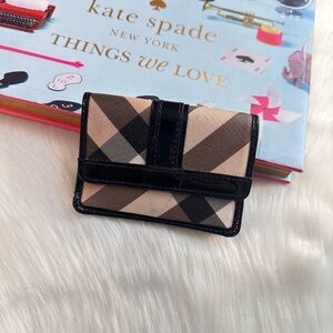 Burberry Chic Checkered Card Holder